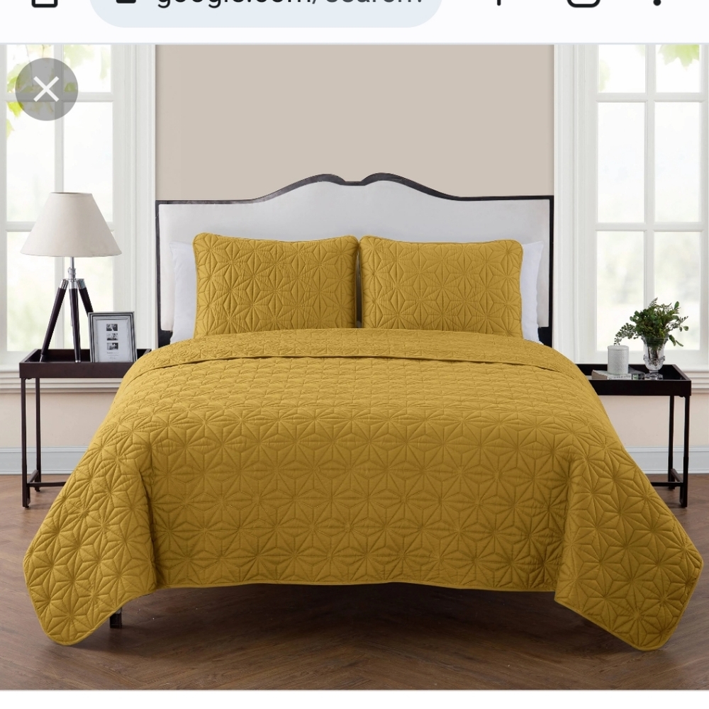 VCNY Kaleidoscope Lightweight 3 pc quilt set